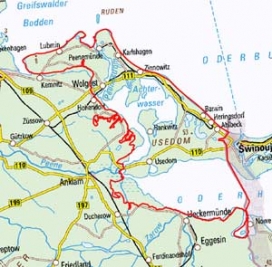 Abgrenzung der Landschaft "Usedom und Ostvorpommersche Küste" (71501)