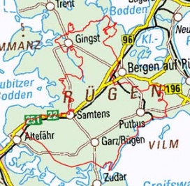 Abgrenzung der Landschaft "Zentralrügen" (72000)