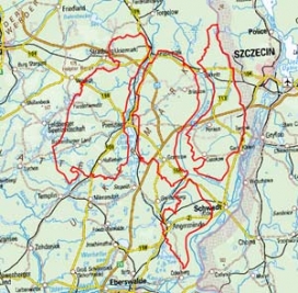 Abgrenzung der Landschaft "Uckermark" (74401)