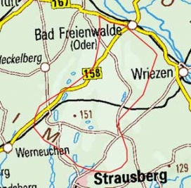 Abgrenzung der Landschaft "Oberbarnim" (79200)