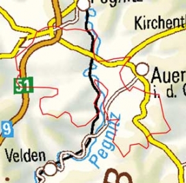 Abgrenzung der Landschaft "Veldensteiner Forst" (8001)