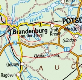 Abgrenzung der Landschaft "Lehniner Land" (81300)