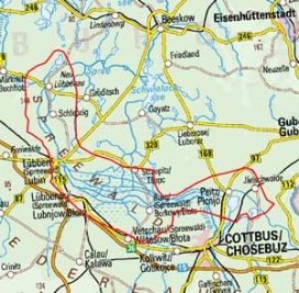 Abgrenzung der Landschaft "Spreewald" (83001)