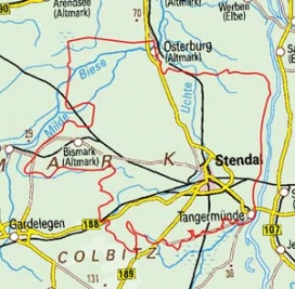 Abgrenzung der Landschaft "Stendaler Land" (86200)