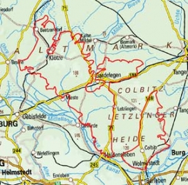 Abgrenzung der Landschaft "Letzlinger Heide" (86300)