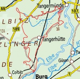 Abgrenzung der Landschaft "Tangerhütter Niederung" (87000)