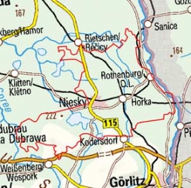 Abgrenzung der Landschaft "Rothenburger-Nieskyer Heideland" (89001)