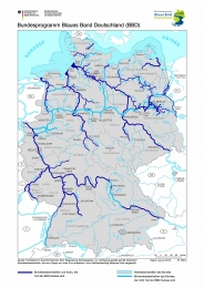 Karte Kulisse des Bundesprogramms "Blaues Band Deutschland"