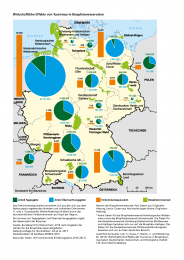 Karte Wirtschaftliche Effekte von Tourismus in Biosphärenreservaten