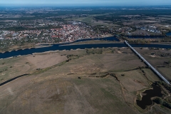 Luftaufnahme Elbe bei Wittenberge 